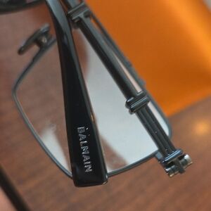 *Authentic* Balmain Glossy Black On Black "Brigade" Optical  BPX-148B-56BLK-BLK